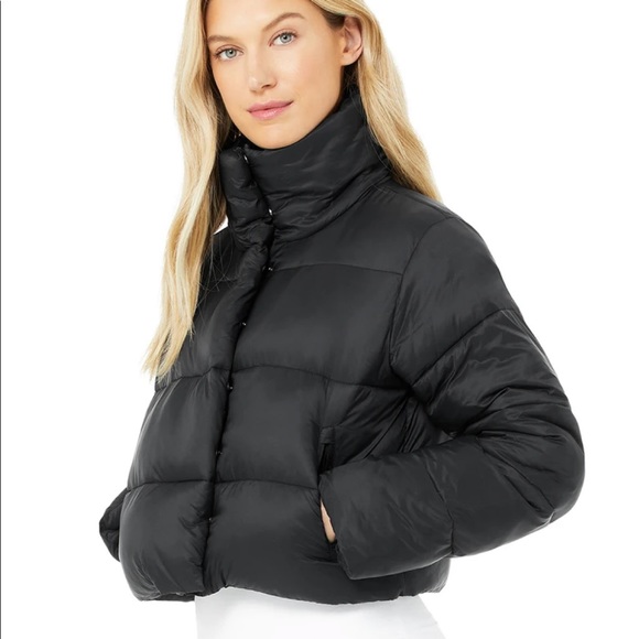 Alo Black Puffer Jacket